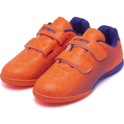 Бутсы футбольные ATEMI, SBA-006 INDOOR KIDS, цв. оранжевый/ фиолетовый (28)