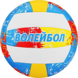 Мяч волейбольный ONLYTOP, ПВХ, машинная сшивка, 18 панелей, р. 5