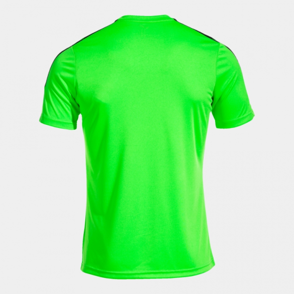 CAMISETA MANGA CORTA OLIMPIADA VERDE FLÚOR NEGRO