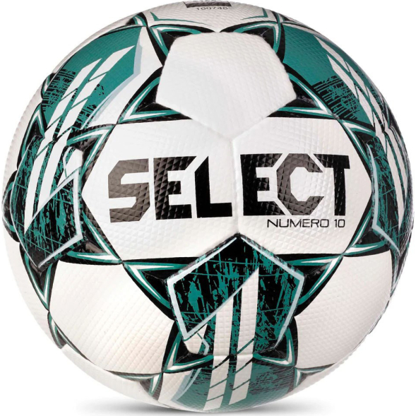 Мяч футб. SELECT Numero 10 V23, 3675060004, р.5, FIFA PRO, 32пан, ПУ, руч. сш, бело-зелено-черн