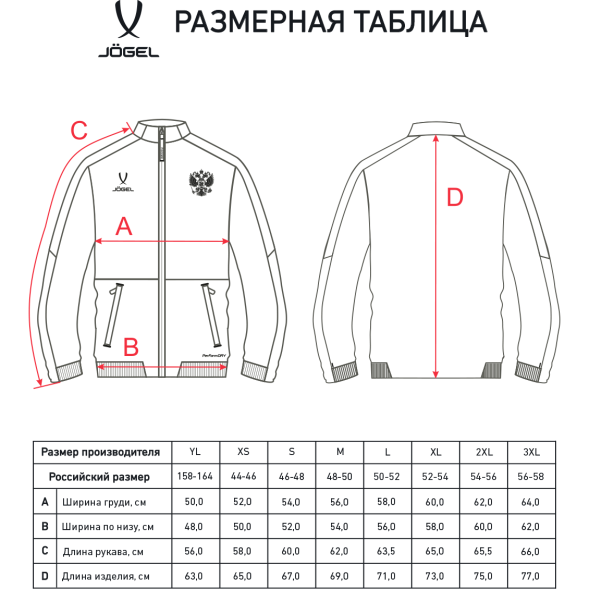 Куртка спортивная JOGEL NATIONAL PerFormDRY Woven Jacket, темно-синий