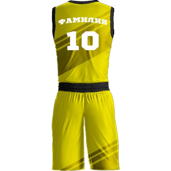 Баскетбольная форма ЭКИПО SRTIPE Желтый цвет