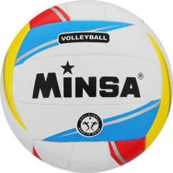 Мяч волейбольный MINSA, ПВХ, машинная сшивка, 18 панелей, р. 5