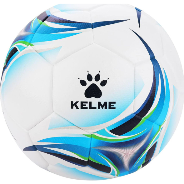 Мяч футб. KELME Vortex 18.2, 8301QU5021-113, р.5, 32 панели, ПУ, термосшивка, бело-синий