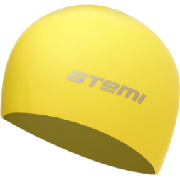 Шапочка для плавания Atemi, силикон,детская, желтая, SC307