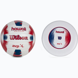 Набор WILSON Hawaii AVP, WTH80219KIT, мяч вол. р.5, синт.кожа PVC, маш.сшивка, фрисби