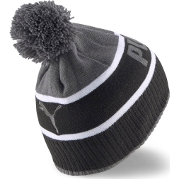 Шапка спортивная PUMA Pom Beanie, 02403901, черно-серый