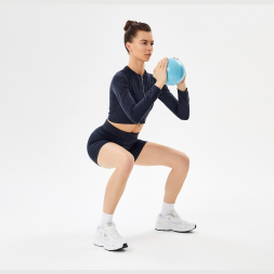 Медбол STARFIT GB-703, 4 кг, синий пастель