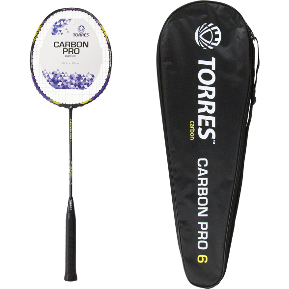 Ракетка для бадминтона TORRES Carbon PRO6 BD20521, карбон