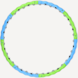 БЕЗ УПАКОВКИ Обруч массажный разборный STARFIT HH-105, 98 см