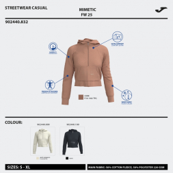 SUDADERA CON CAPUCHA MIMETIC BEIGE