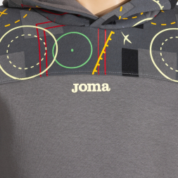 SUDADERA CON CAPUCHA NEW METAVERSE GRIS