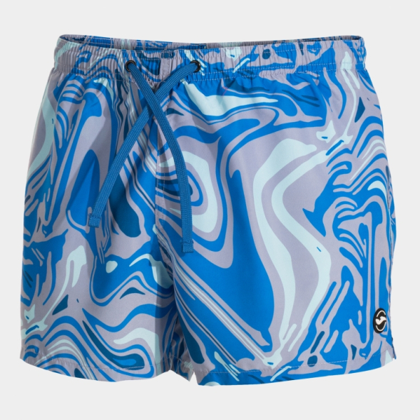BERMUDA DE BAÑO SANTA MÓNICA GRIS AZUL