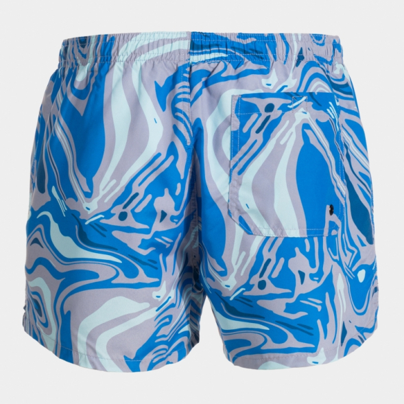 BERMUDA DE BAÑO SANTA MÓNICA GRIS AZUL