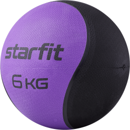 Медбол высокой плотности STARFIT GB-702, 6 кг, фиолетовый