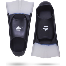 OMP-500 ласты тренировочные Atemi, силикон, р-р (39-40), черн/бел.