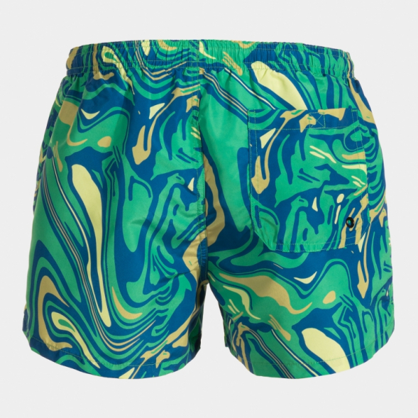 BERMUDA DE BAÑO SANTA MÓNICA VERDE AZUL