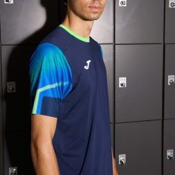 CAMISETA MANGA CORTA ELITE XI MARINO VERDE FLUOR