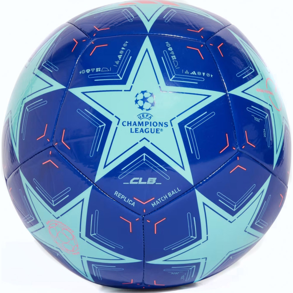 Мяч футб. ADIDAS UCL Club IX4066, р.5, ТПУ, 12 пан., маш.сш., сине-голубой