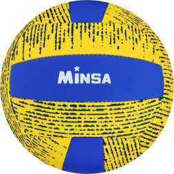 Мяч волейбольный MINSA, PU, машинная сшивка, 18 панелей, р. 5