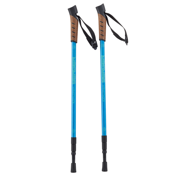 Скандинавские палки Berger Explorer, 67-135 см, 3-секционные, синий