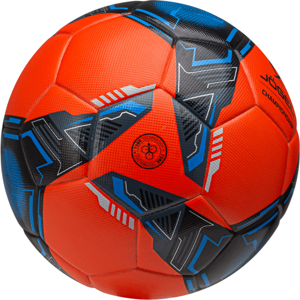 Мяч футбольный JOGEL Championship №5, оранжевый/синий/черный