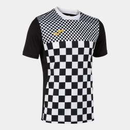 CAMISETA MANGA CORTA FLAG III NEGRO BLANCO