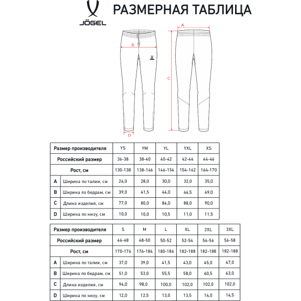 Брюки тренировочные JOGEL CAMP 2 Training No Pocket Pants, черный, детский