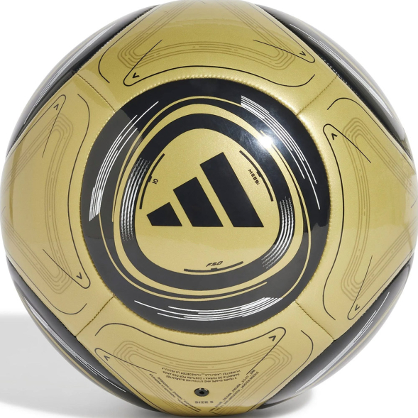 Мяч футб. ADIDAS Messi Club IX4070 р.4, 14 пан., ТПУ, маш.сш., черно-золотистый