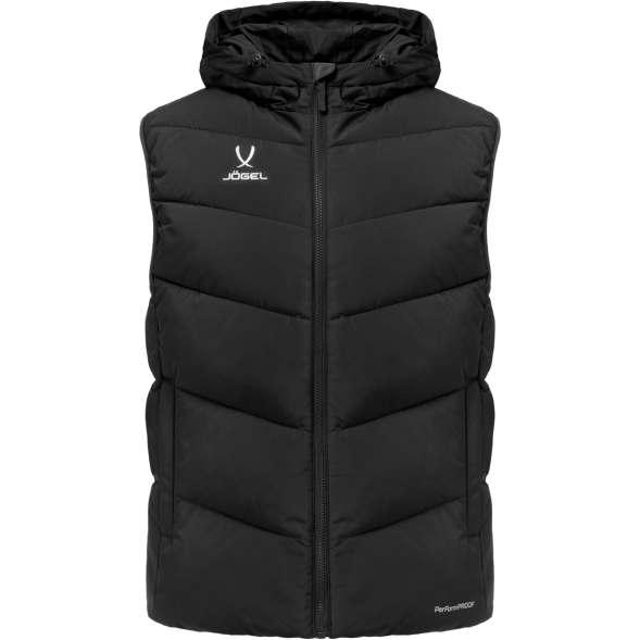 Жилет утепленный c капюшоном JOGEL ESSENTIAL PerFormPROOF Padded Hooded Vest, черный, детский