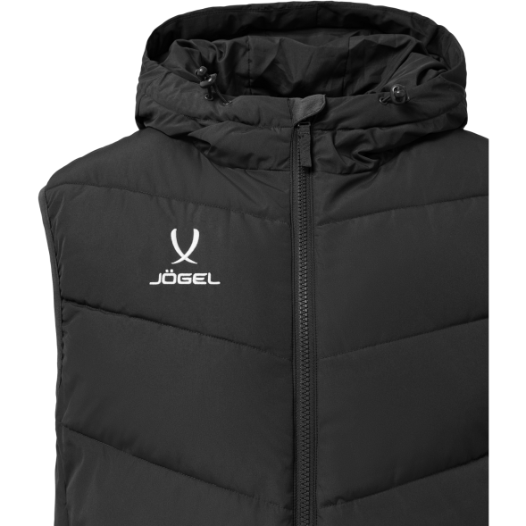 Жилет утепленный c капюшоном JOGEL ESSENTIAL PerFormPROOF Padded Hooded Vest, черный, детский