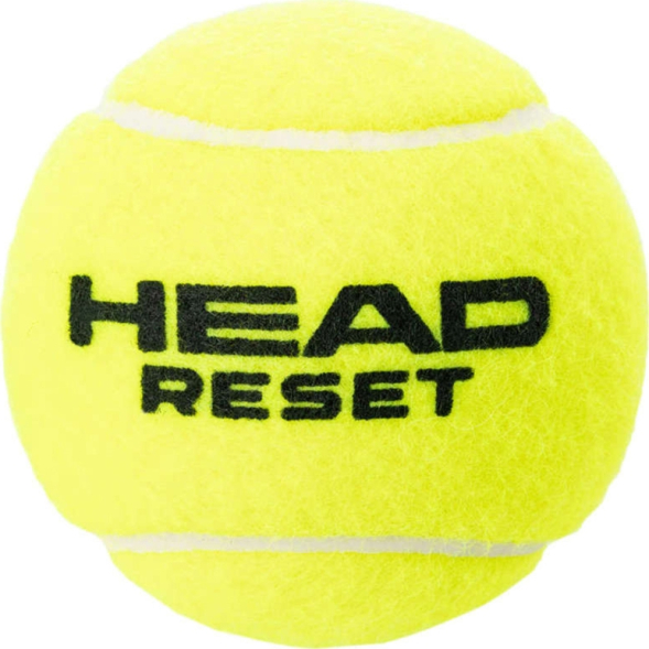 Мяч теннисный HEAD Reset 4B, 575034,уп.4 шт, фетр,нат.резина,желтый