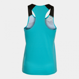 CAMISETA TIRANTES ELITE X TURQUESA FLÚOR NEGRO