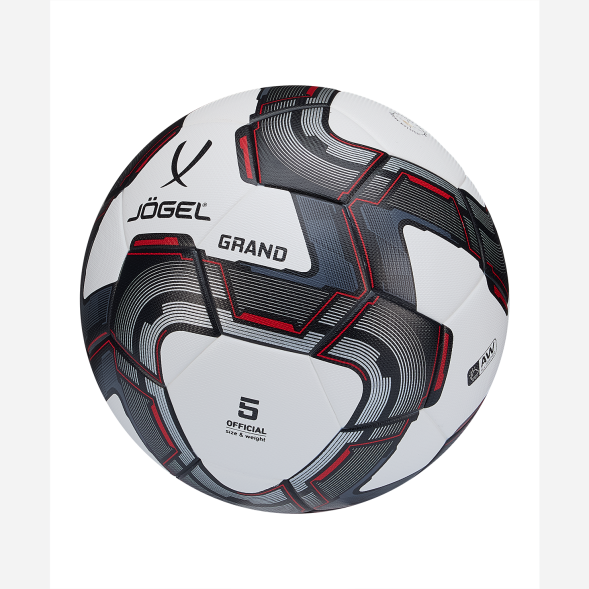 Мяч футбольный JÖGEL Grand №5, белый