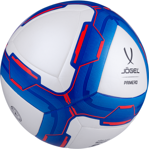 Мяч футбольный JOGEL Primero №4, белый/синий/красный