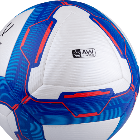 Мяч футбольный JOGEL Primero №4, белый/синий/красный