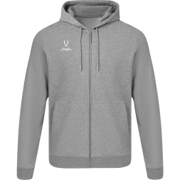 Худи на молнии JOGEL ESSENTIAL Cotton FZ Hoodie, серый меланж, детский