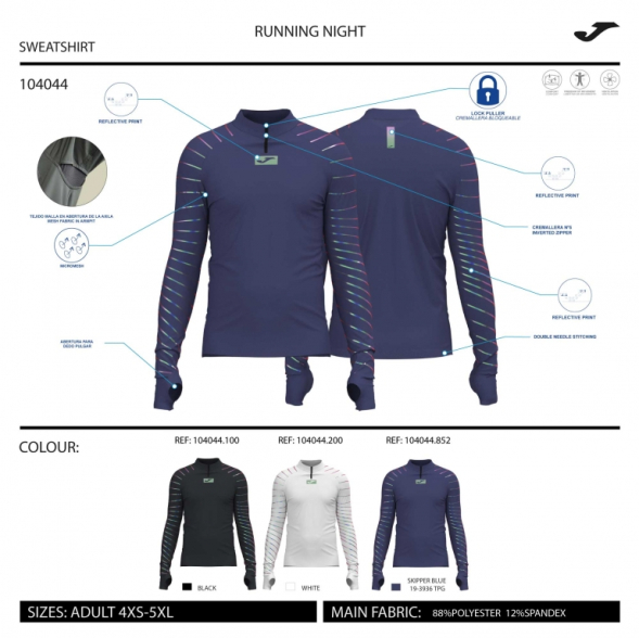 SUDADERA R-NIGHT AZUL