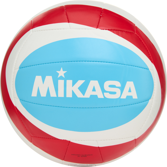 Мяч вол. пляжн. MIKASA BV543C-VXB-RSB, 18 панелей,синт.кожа (ТПУ), маш.сш.,бут.кам,бело-сине-красный