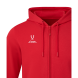 Худи на молнии JOGEL ESSENTIAL Cotton FZ Hoodie, красный