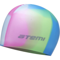 Шапочка для плавания Atemi дет, мультиколор, силикон., MC405