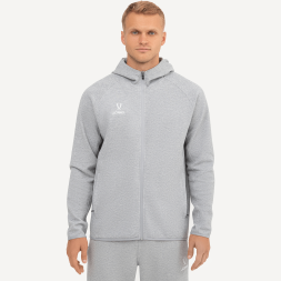 Худи на молнии JOGEL ESSENTIAL Athlete Hooded FZ Jacket, серый