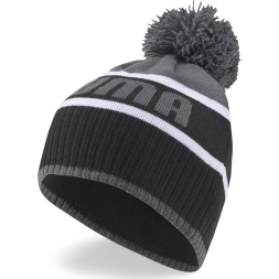 Шапка спортивная PUMA Pom Beanie, 02403901, черно-серый