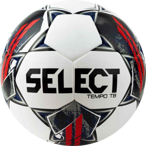 Мяч футб. SELECT Tempo TB V23, 0574060001, р.4, 32пан, ПУ, термосш, бело-сине-красный