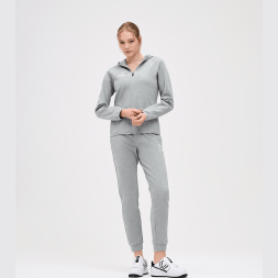 Худи на молнии женское JOGEL ESSENTIAL Athlete Hooded FZ Jacket W, серый