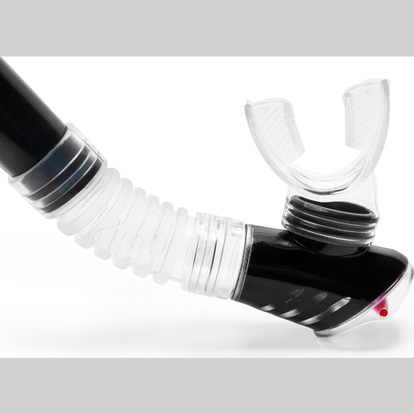 Трубка плавательная SALVAS Splash Snorkel DA190S9BBSTS, размер взрослый