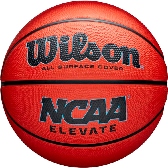 Мяч баск. WILSON NCAA Elevate, WZ3007001XB7, р.7, резина, бутил. камера, оранжево-черный