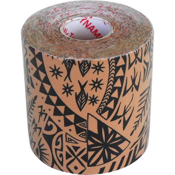 Тейп динамический Dynamic Tape, DT75TT-4, шир. 7,5 см, дл. 5 м, телесно-черный