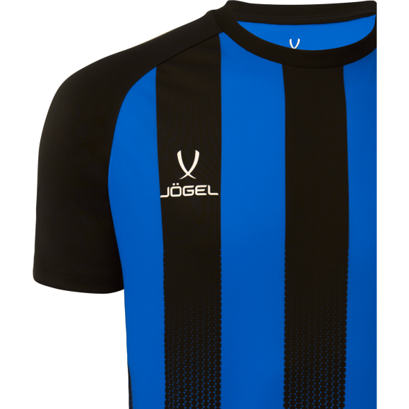 Футболка игровая JOGEL CAMP Striped Jersey, синий/черный, детский