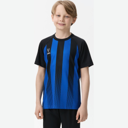 Футболка игровая JOGEL CAMP Striped Jersey, синий/черный, детский